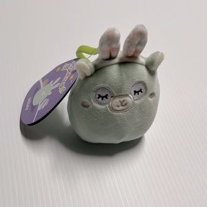 NWT Squishmallows Miley with Easter Bunny ears, Plush Keychain